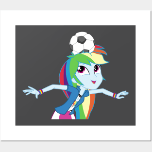 Soccer Balance Rainbow Dash Posters and Art